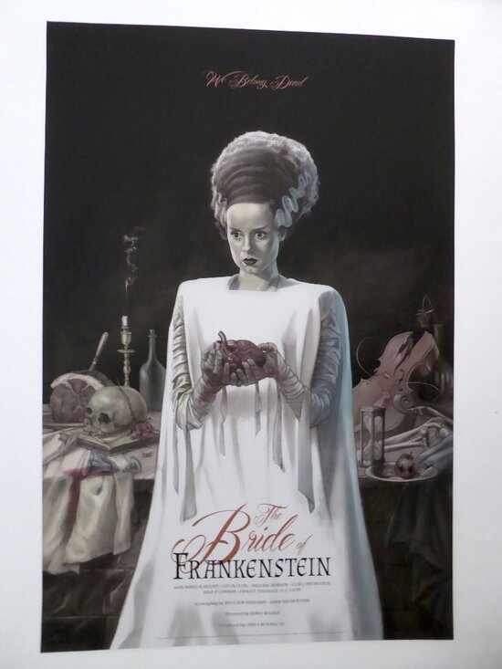 Mondo Other - NEW LE #277/325 BRIDE OF FRANKENSTEIN JONATHAN BURTON MONDO ART PRINT POSTER